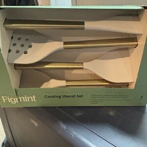 4pc Stainless Steel/Nylon Kitchen Utensil Set, Cooking Spatula & Spoon,